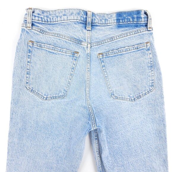 ABERCROMBIE 90s Straight Ultra High Rise Jeans Light Wash Y2k Clean Girl Minimal - Picture 6 of 8